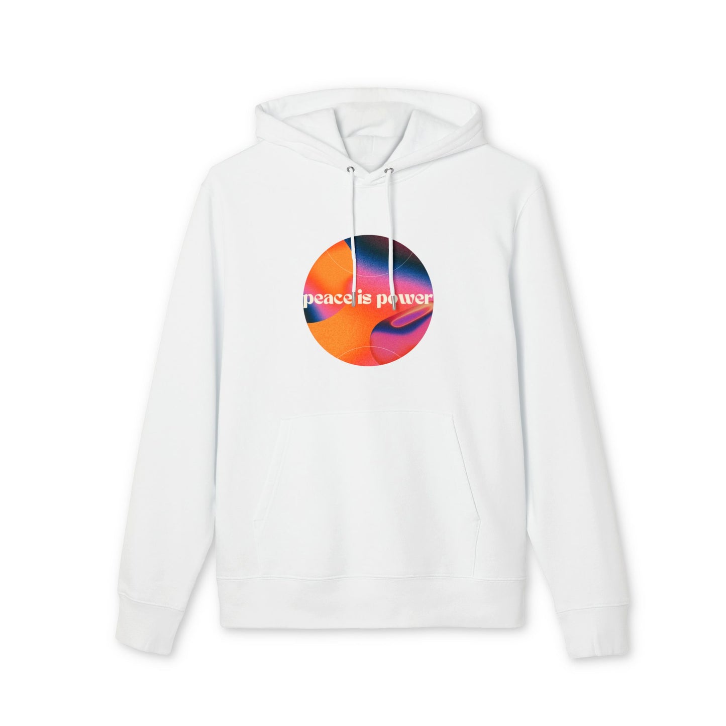 Organic Circle Peace is Power Hoodie