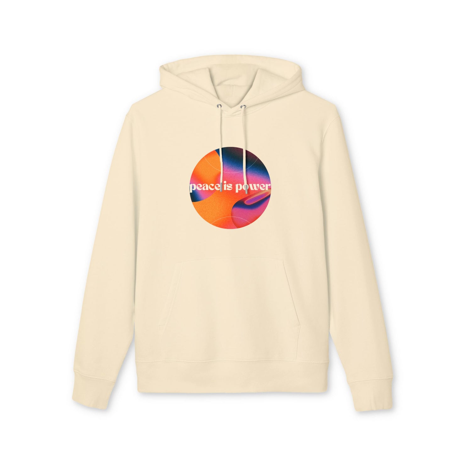 Organic Circle Peace is Power Hoodie